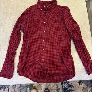Ralph Lauren Long Sleeve Button Down Shirt: Size Medium